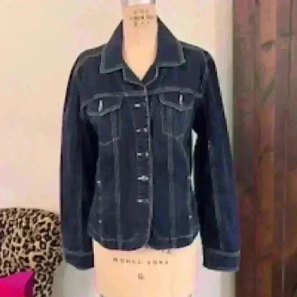 Sweet Lily Denim Jacket, Size M - Picture 1 of 5